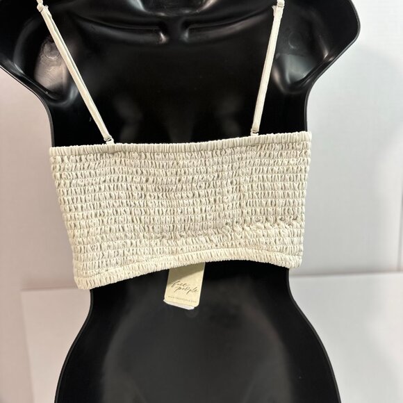 Free People Augusta Floral Design Crop Top w/Removable Straps Size Mediu… - Picture 2 of 9